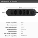Régua de Energia com USB Integrado